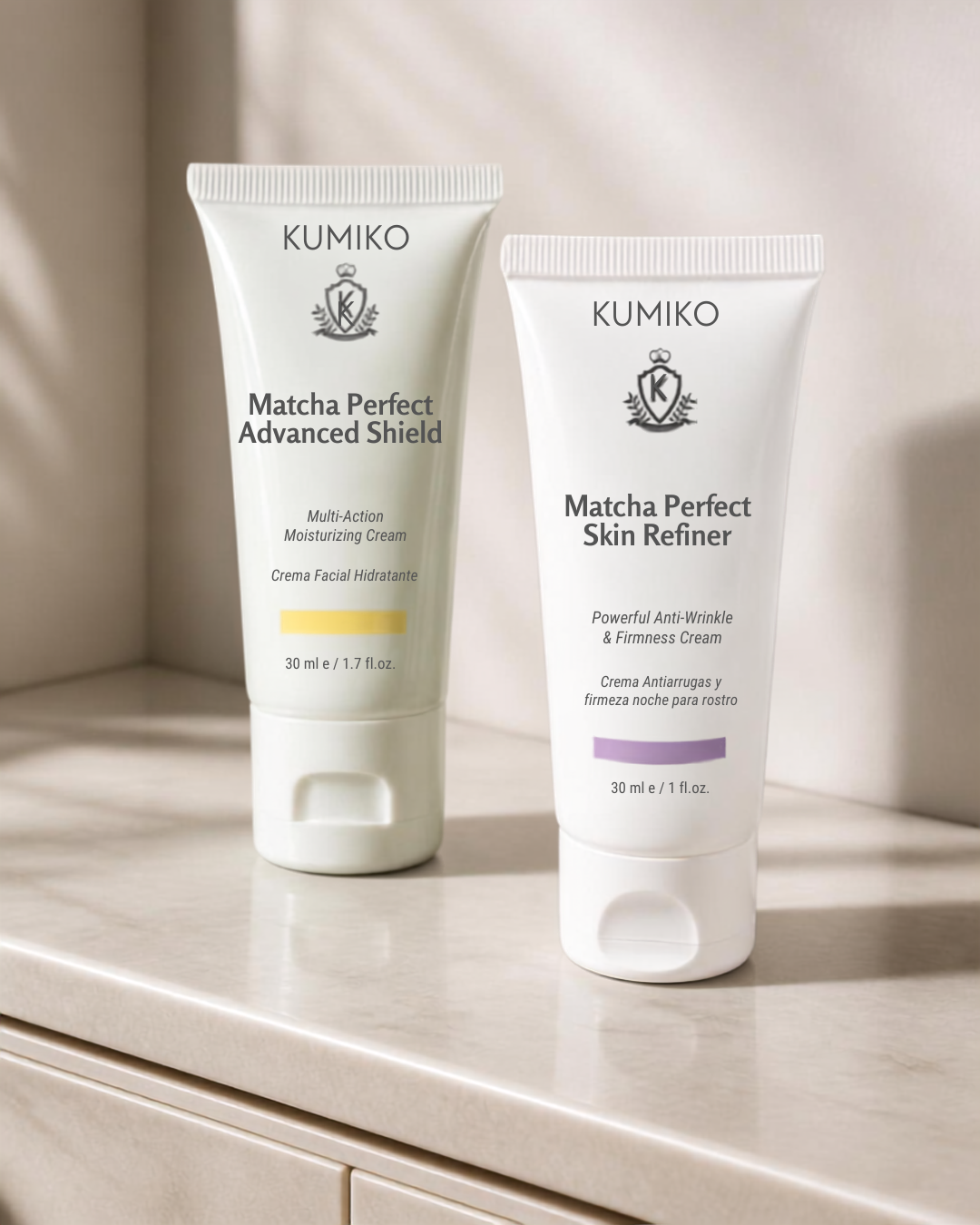 Travel Set Día-Noche | Advanced Shield + Skin Refiner con Retinal (Tubos 30ml)