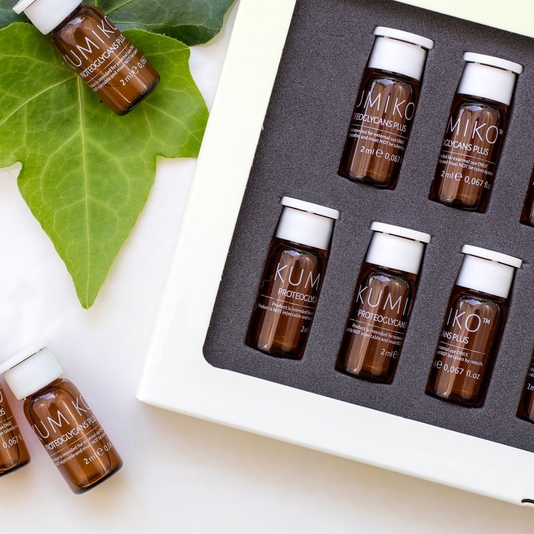 Suero Antiedad con Proteoglicanos y Matcha (5 Viales) 10 ml | Kumiko Chile