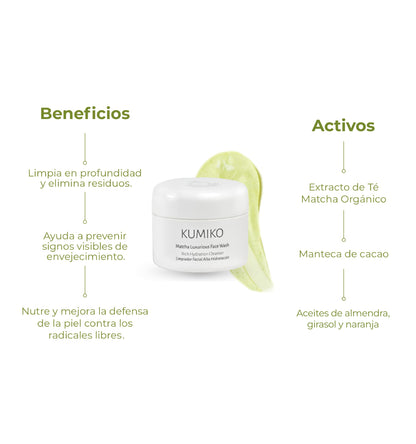 MATCHA LUXURIOUS FACE WASH - Limpiador Facial de Alta Hidratación