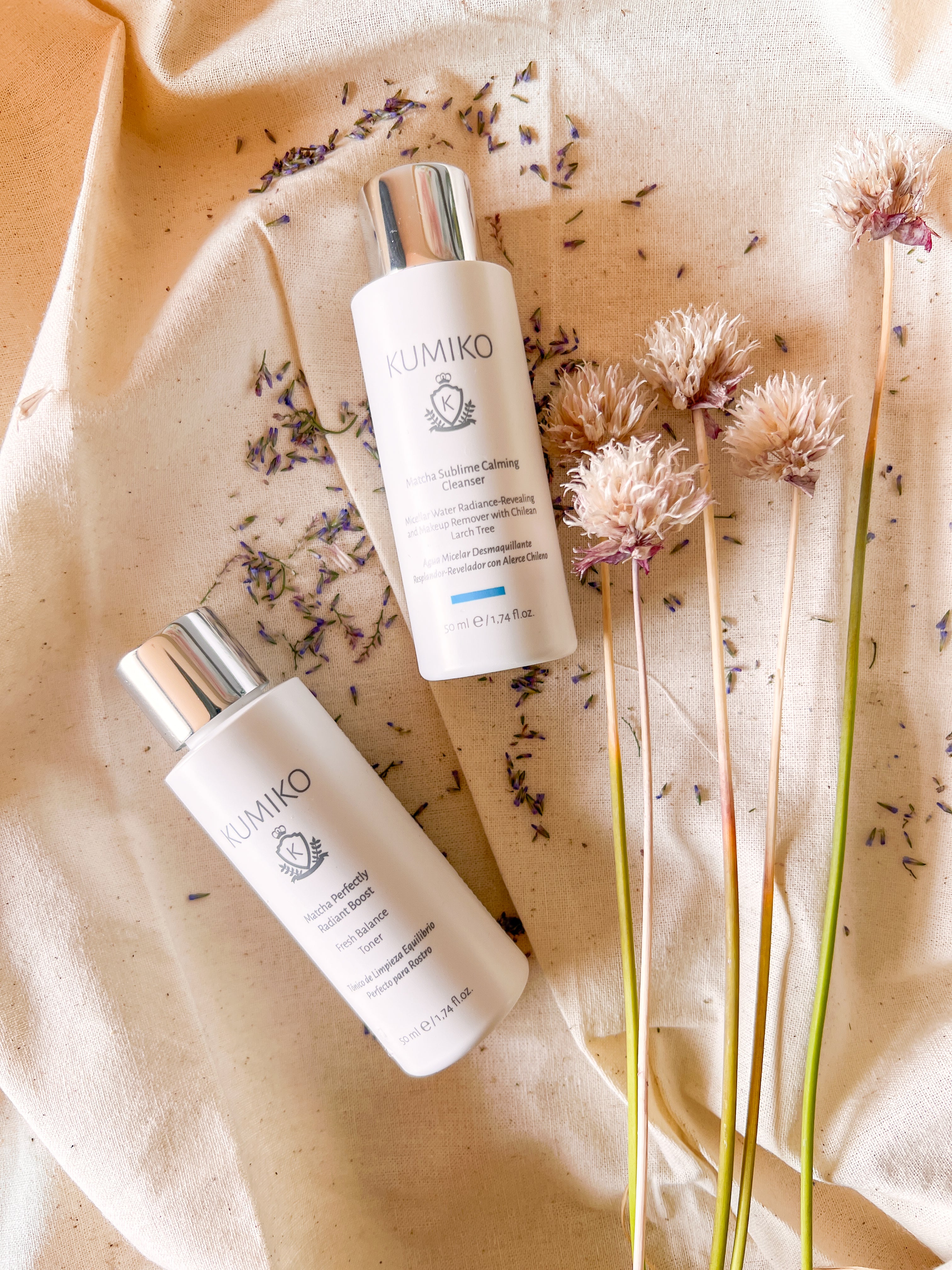 Set travel size limpieza facial matcha Kumiko Skincare